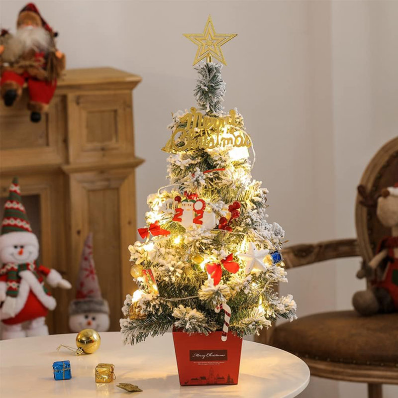 Arbre de Noël artificiel éclairé 22 pi