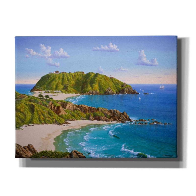«Point Sur, CA» par Eduardo Camoes, art mural sur toile, H 12 po x l 16 po x P 0,75 po