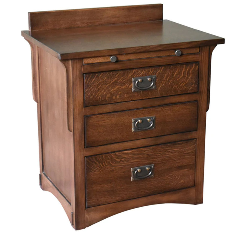 Table de chevet Velleman, Noyer