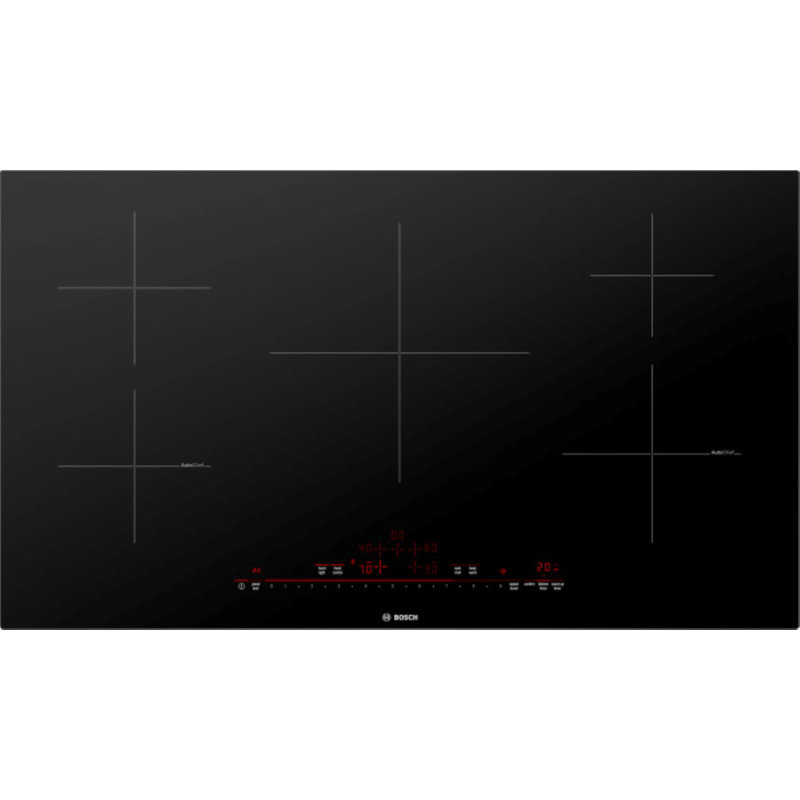 36" Black Frameless Induction Cooktop with Touch Control