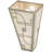 Revival Deco Nickel Flush Mounted Sconce
