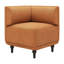 Chaise de coin Malben - brun