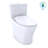 TOTO® Aquia® IV One-Piece Elongated Dual Flush 1.28 and 0.9 GPF Universal Height, WASHLET®+ Ready Toilet with CEFIONTECT®, Cotton White