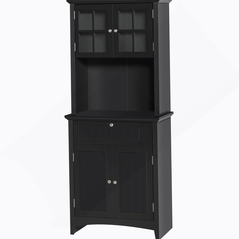 Garde-manger avec tablettes, portes et tiroirs
