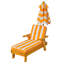 Funkley Children's Single Sun Lounger with Cushions