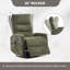 Fauteuil inclinable pivotant manuel avec fonction de massage thermique-1431994260