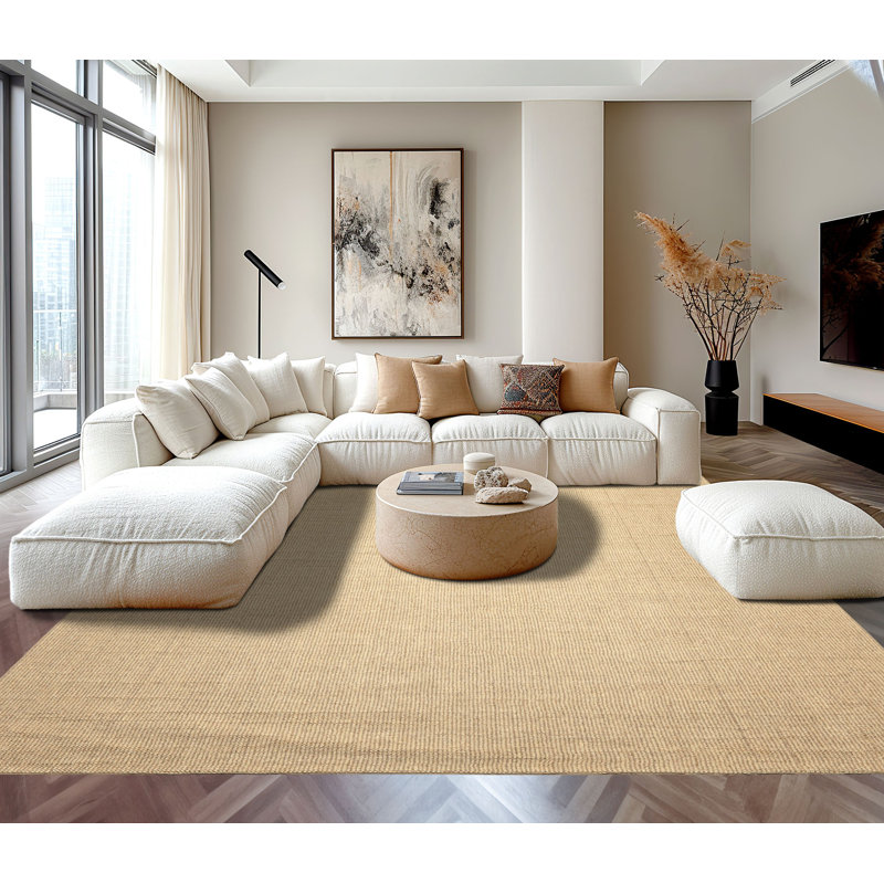 Tapis contemporain berbère gris ivoire en laine tissé à la main 7 pi 6 po x 9 pi 6 po, Ivory/Grey, Rectangle 7'6" x 9'6"