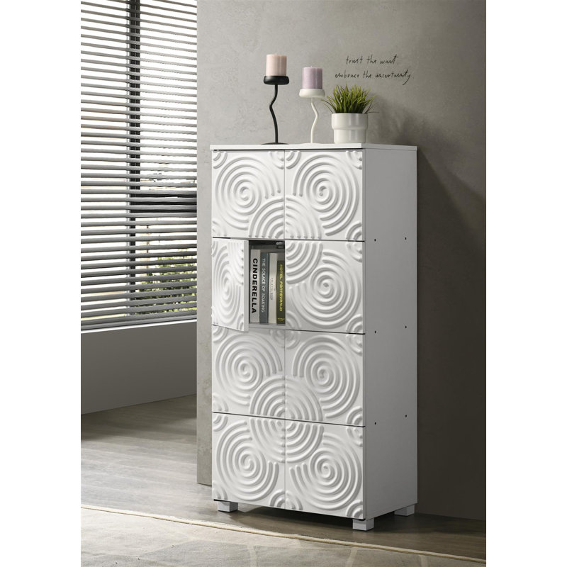 Berniya 126.2 cm H x 60 cm W Book Cabinet Bookcase
