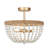 Dianthus 3-Light 14.2’’ W Boho Beaded Bedroom Flush Mount