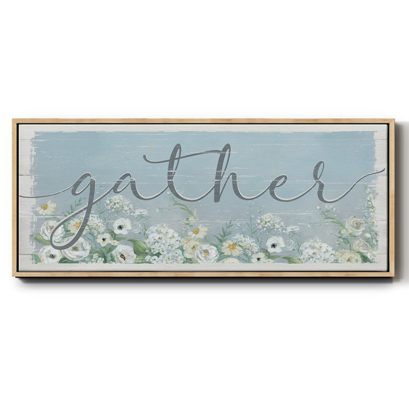 «Gather Garden», toile encadrée, H 24 po x l 60 po