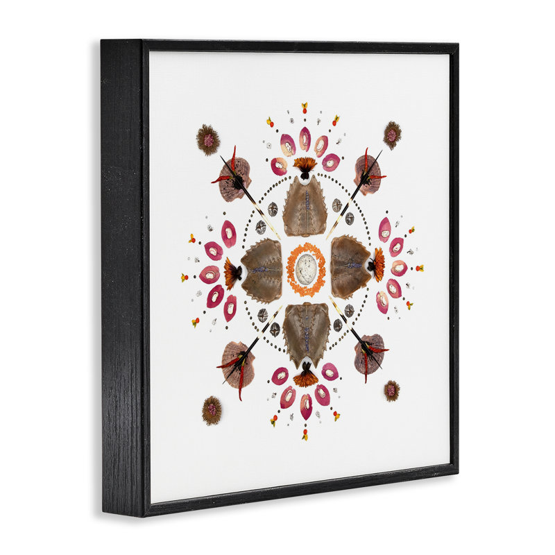 Giclée encadrée de la collection nautique symétrique, design par Beth Adoette, Giclée noire de minuit encadrée