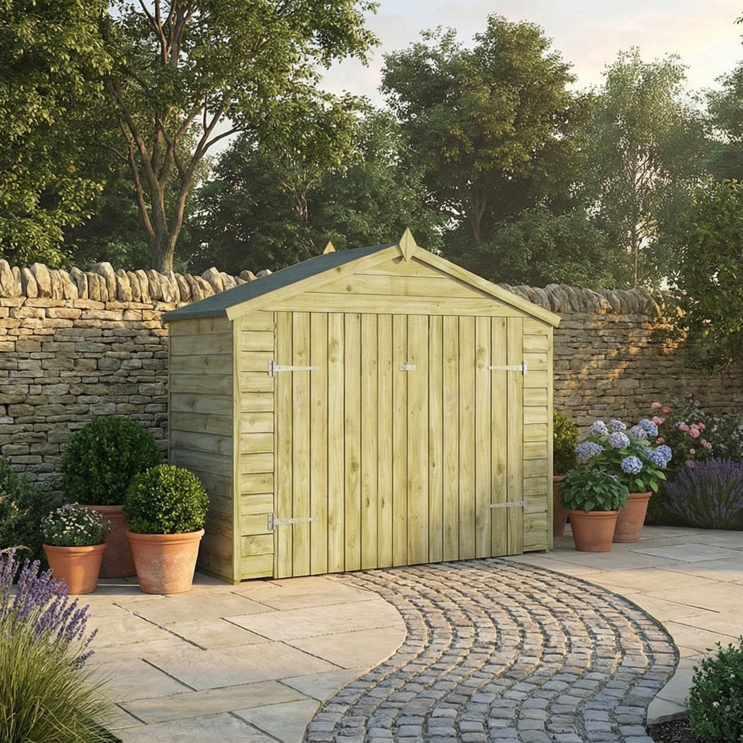 Mercia 3 x 7ft Overlap Apex Bike Store