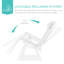  Chaise longue de patio inclinable et pliante à zéro gravité avec abat-jour, appui-tête et plateau - Neige-347232081