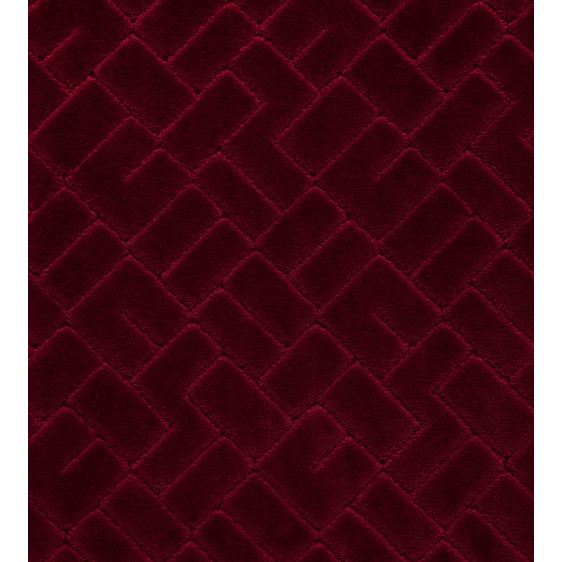 Tissu résistant Vallauris, Brun/rouge