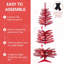 Arbre de Noël rouge 4 pi-590996251