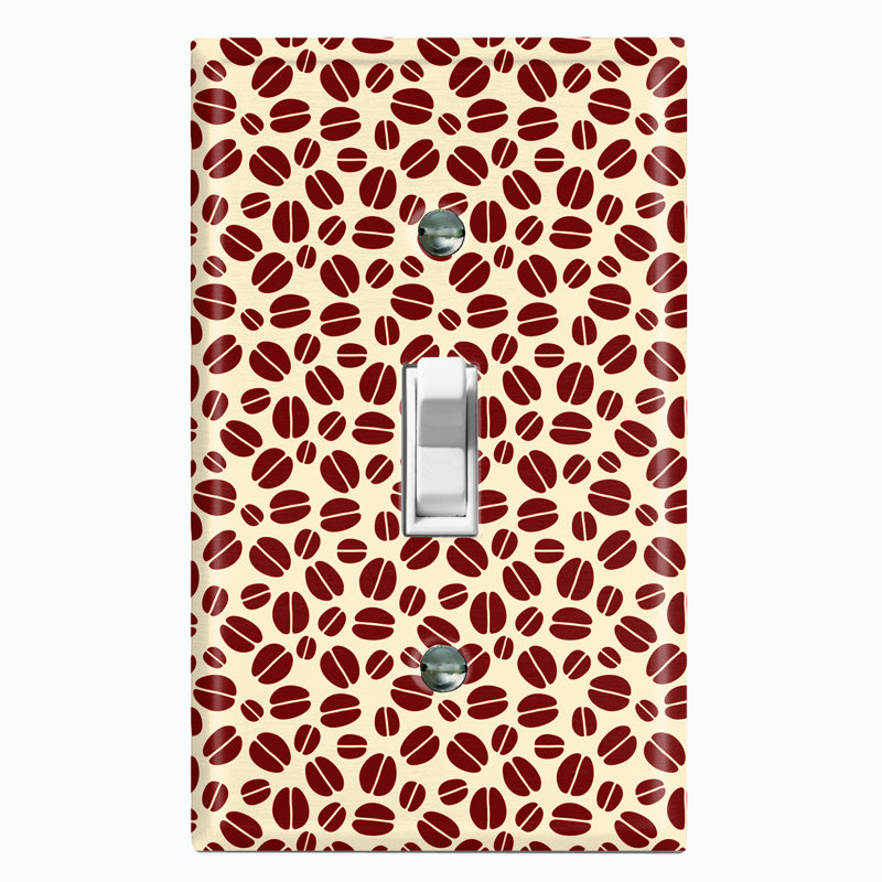 Patterned 1 - Gang Toggle Light Switch Standard Wall Plate