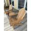 Chaise Adirondack en bois de teck massif avec repose-pieds Cen