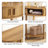 31.5-Inch Grooved Half-Moon Console Table, Farmhouse Sofa Table Behind Couch, Modern Entryway Table