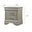 Mobilier de chambre à coucher à 1 tiroir de style moderne glam à deux tiroirs en bois massif avec texture de crocodile touffeté au diamant