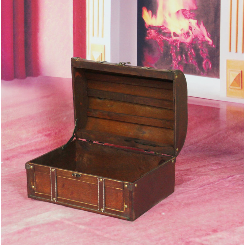 Ensemble 2 pièces de boîtes au trésor en bois décoratif