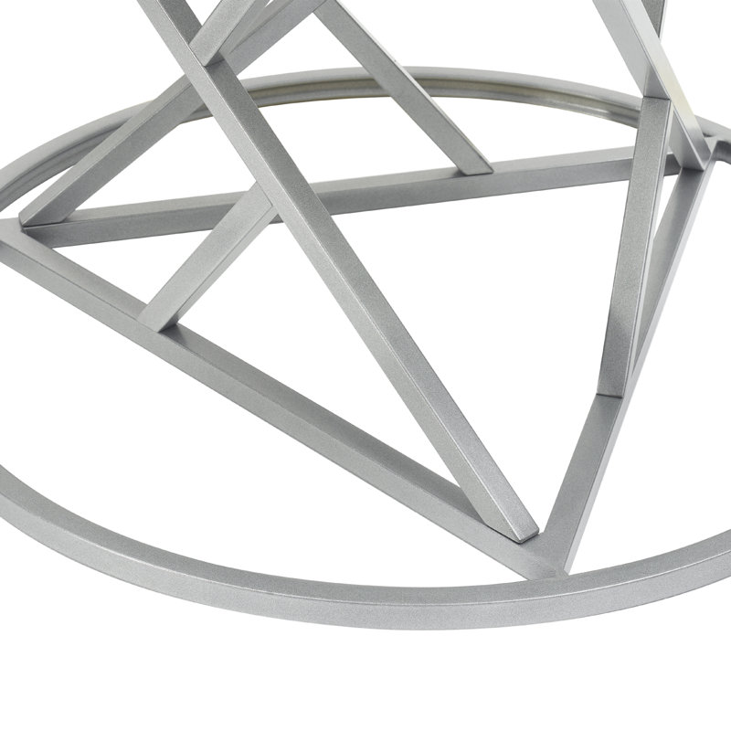 Frame Coffee Table, White/Silver
