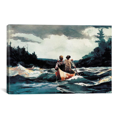 " Canoe In The Rapids 1897 " by Winslow Homer