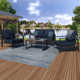 Townsend 4 - Person Patio Conversation Sets with Cushions
