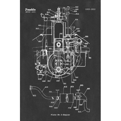 Franklin Car III 1 Piece Wrapped Canvas Wall Art