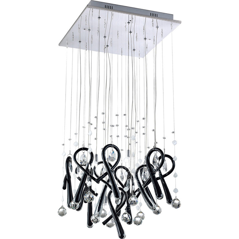 10 - Light Crystal Chandelier, Rose Gold