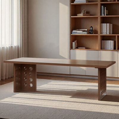 Bureau simple avec surface de travail en bois massif