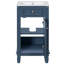 Ensemble de meuble-lavabo autoportant de 18 po avec lavabo en céramique, ensemble de meuble-lavabo simple autoportant avec porte à fermeture douce et tablette réglable-1398878185