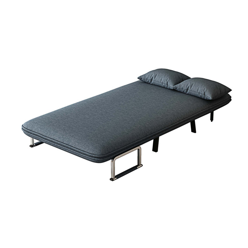 Versatile Convertible Chair Bed For Home And Office, Enhancing Comfort And Functionality, Dark Gray Linen