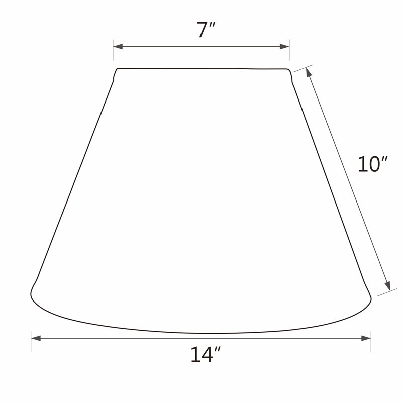 10'' H Linen Empire Lamp Shade