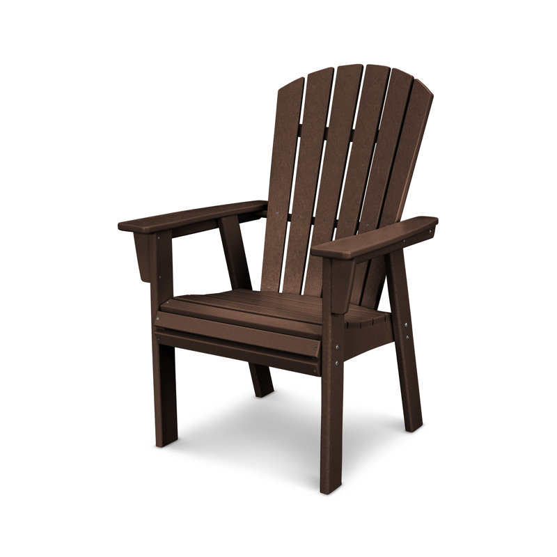 Chaise Adirondack POLYWOOD Nautical Curveback, Acajou
