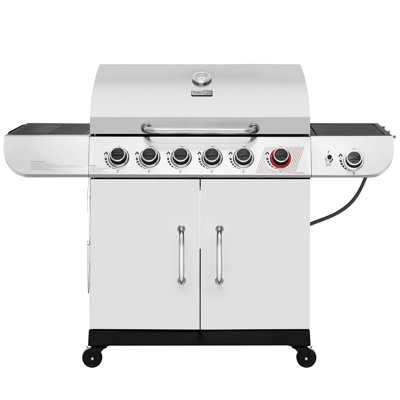 Royal Gourmet 6-Burner BBQ Liquid Propane Gas Grill with Sear and Side Burner
