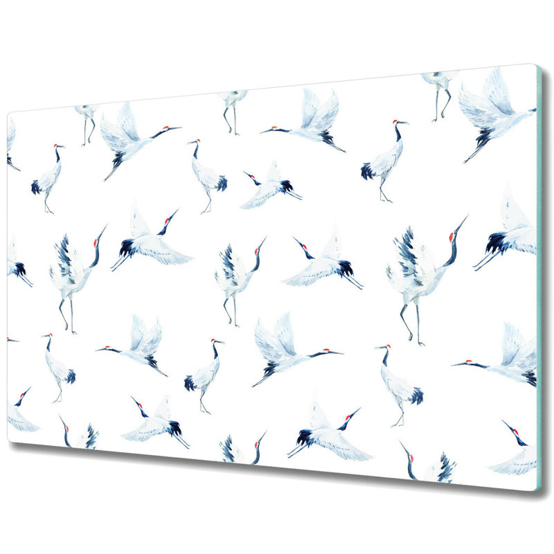 Nebraska Irregular Birds Crane Chopping Board, 80cm L x 52cm W