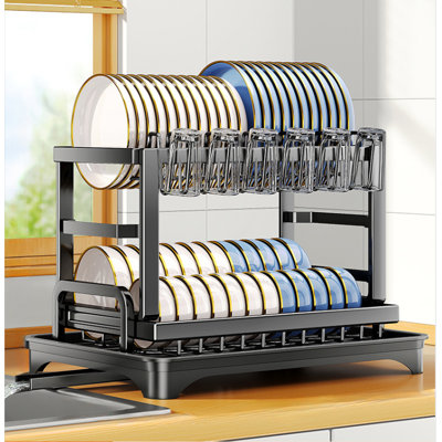 Drip Tray Double Level Dish Rack Buy Dish Drainers Rack With Drip