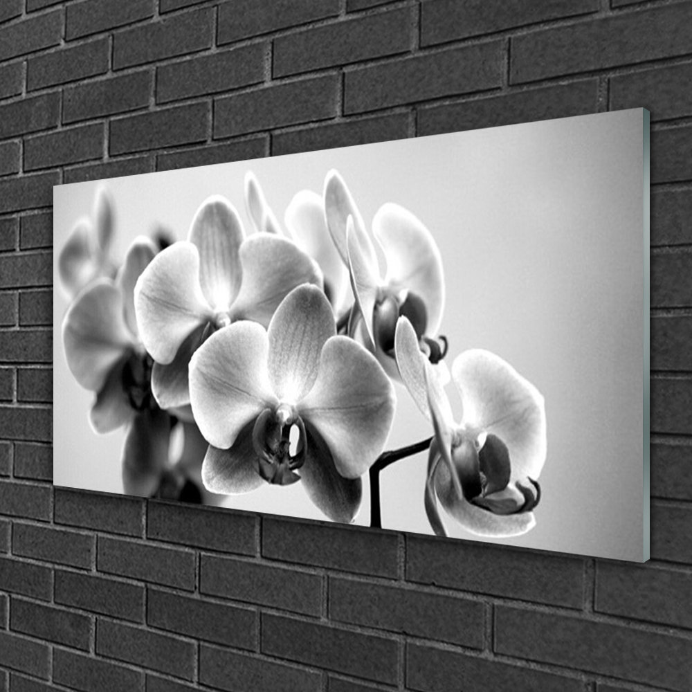 Flowers Floral - Unframed Photograph on Glass