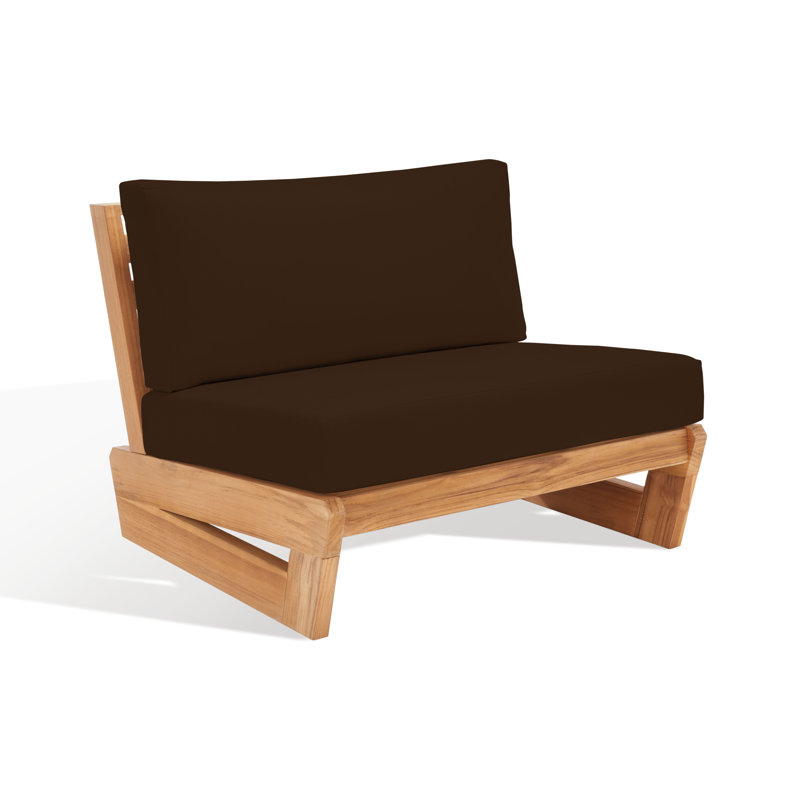 Brazilian Teak Patio Chair, Dark Brown