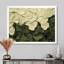 Jacovian abstrait crème vert pétale danse I - abstrait grand art mural-663778369-663778490-691709788
