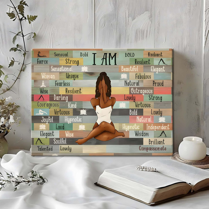 Reproduction d'art sur toile encadrée et inspirante encadrée pour la maison et le bureau