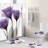 Purple Flower Shower Curtain Set