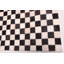 Tapis noir en peau de vache patchwork crème 5 pi 1 po x 8 pi 0 po