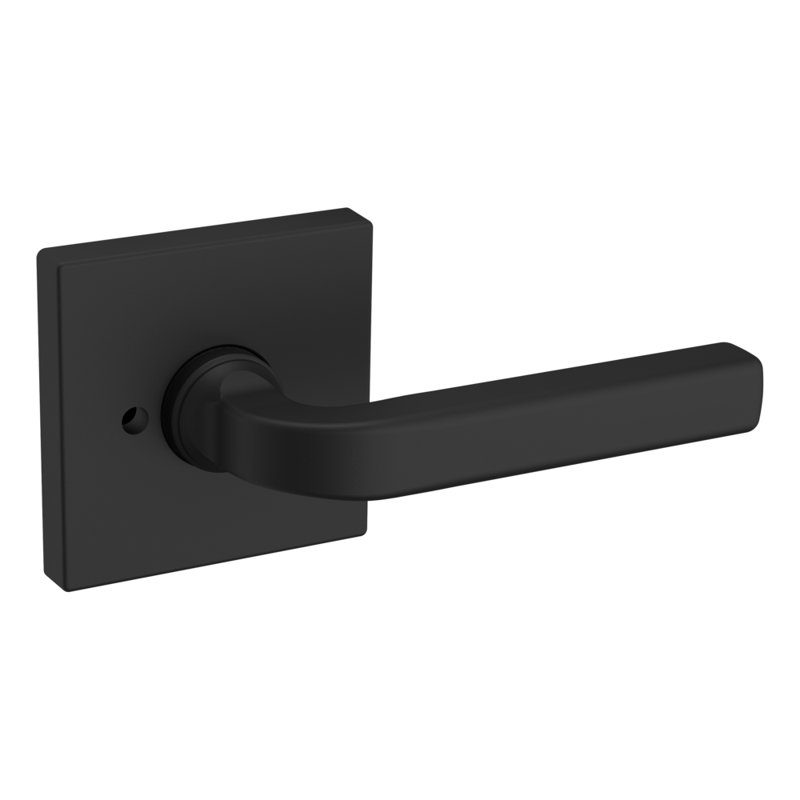 Satin Black Privacy Door Lever