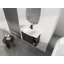 Meuble-lavabo mural 28 po avec lavabo en céramique blanche et porte à fermeture en douceur 28 po-1236443317