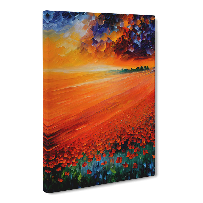 Dockside Poppy Field Vol.1 - Wrapped Canvas, 50cm H x 35cm W x 3cm D