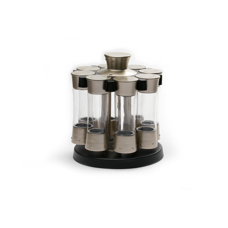 Ensemble de 8 pots et support à épices