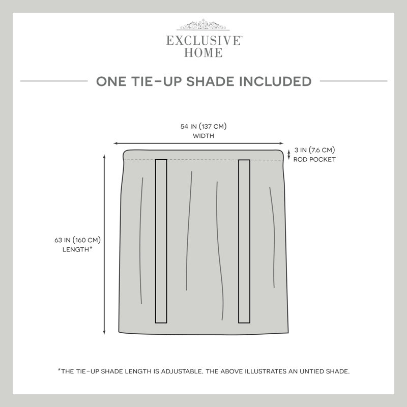 White Linen-Like Fabric Cordless Tie-Up Shade