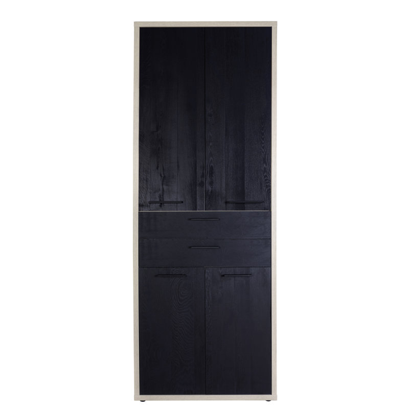 Davinci 217cm H x 82cm W Standard Bookcase, Black