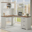 Bureau de direction en L avec huche Farmhouse